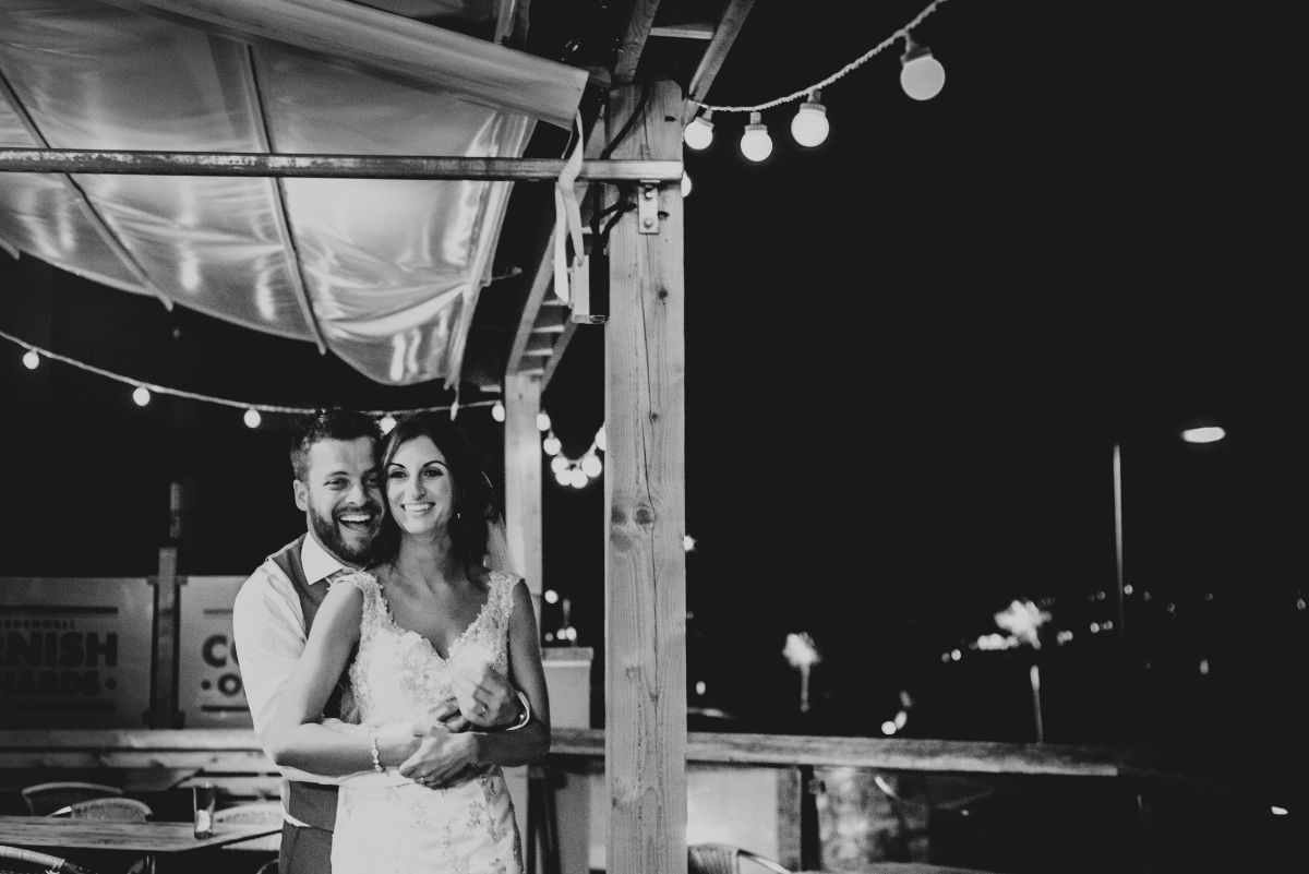 Bride & Groom on Terrace