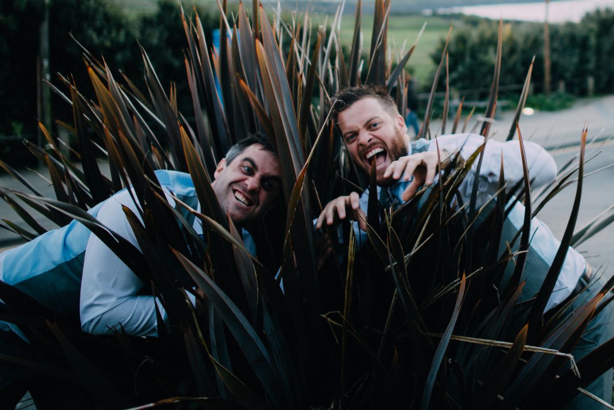 Best Man and Groom Being Funny