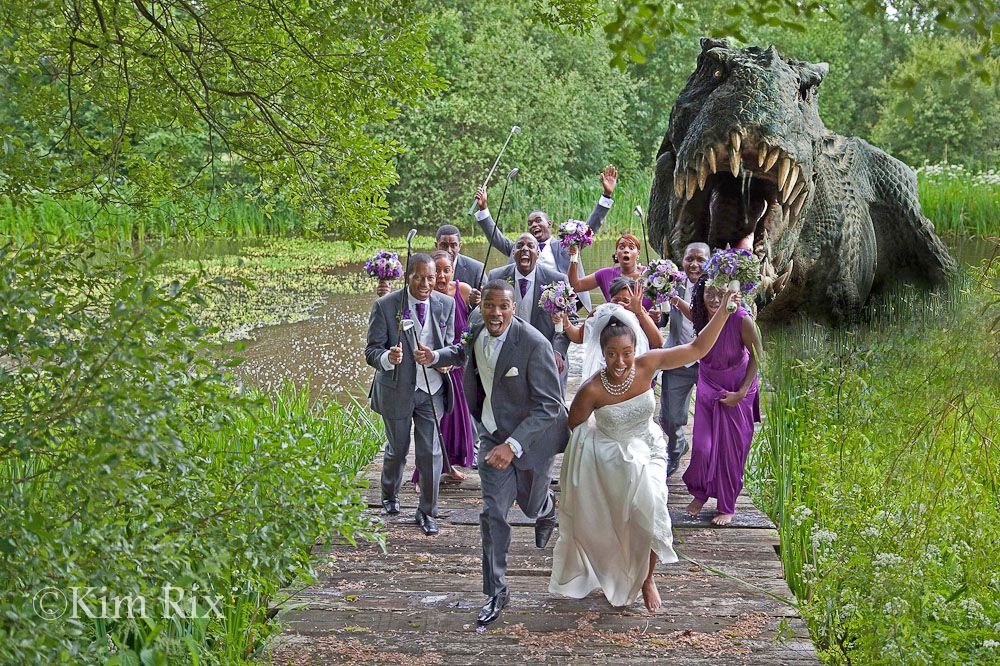 A unique, iconic, creative shot for the wedding of Dionne and Dennis. 