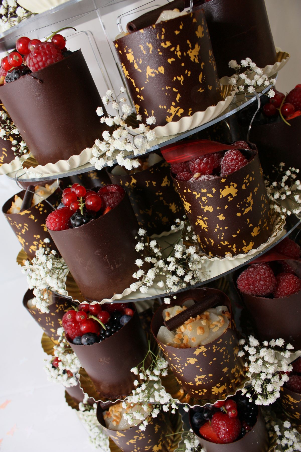 Chocolate delight for the Nigerian wedding guests.