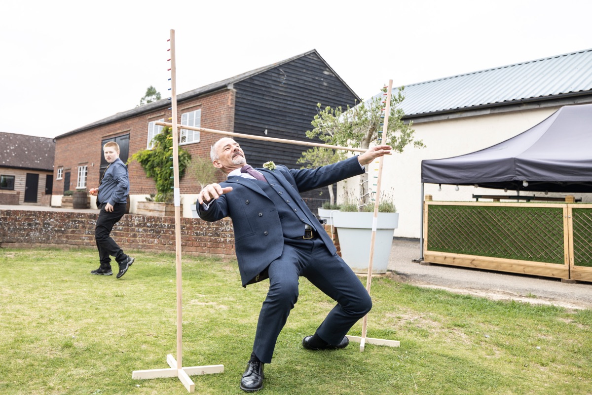Garden games are a great idea to keep your guests engaged throughout the day