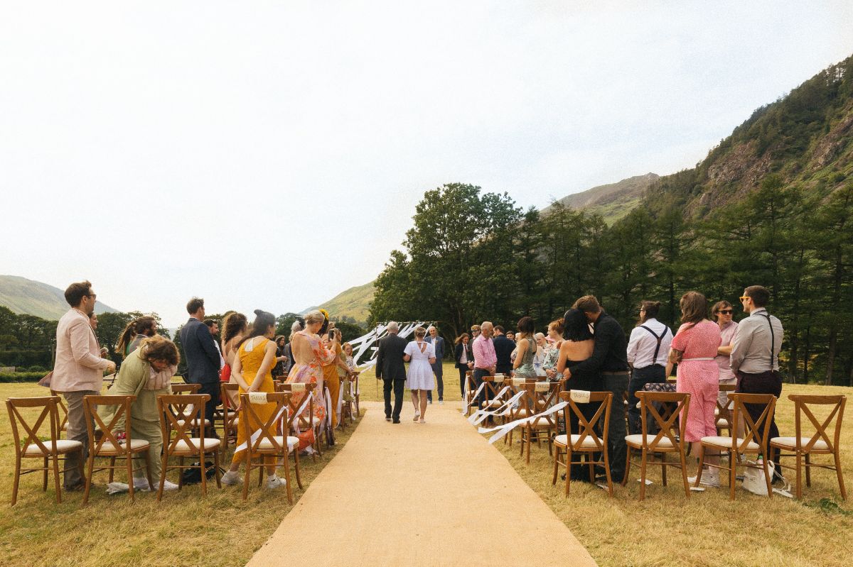 Beautiful outdoor ceremony amongst the Welsh mountains
