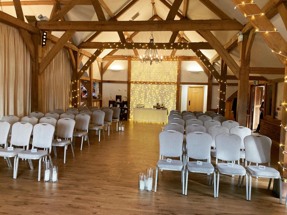 Wedding Ceremony at Sandhole Oak Barn