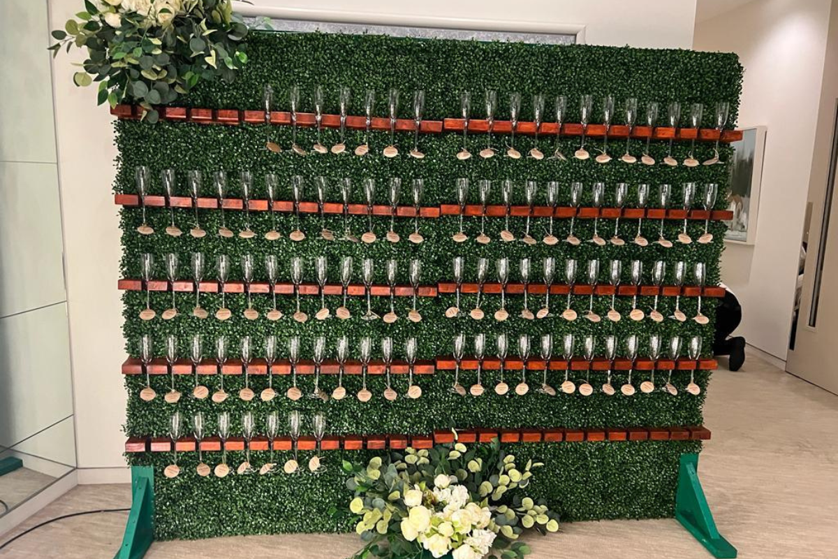 Champagne wall