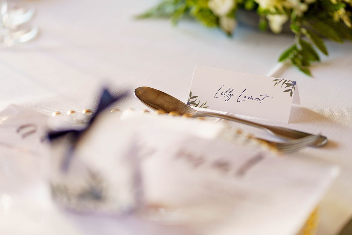 Tent fold place cards