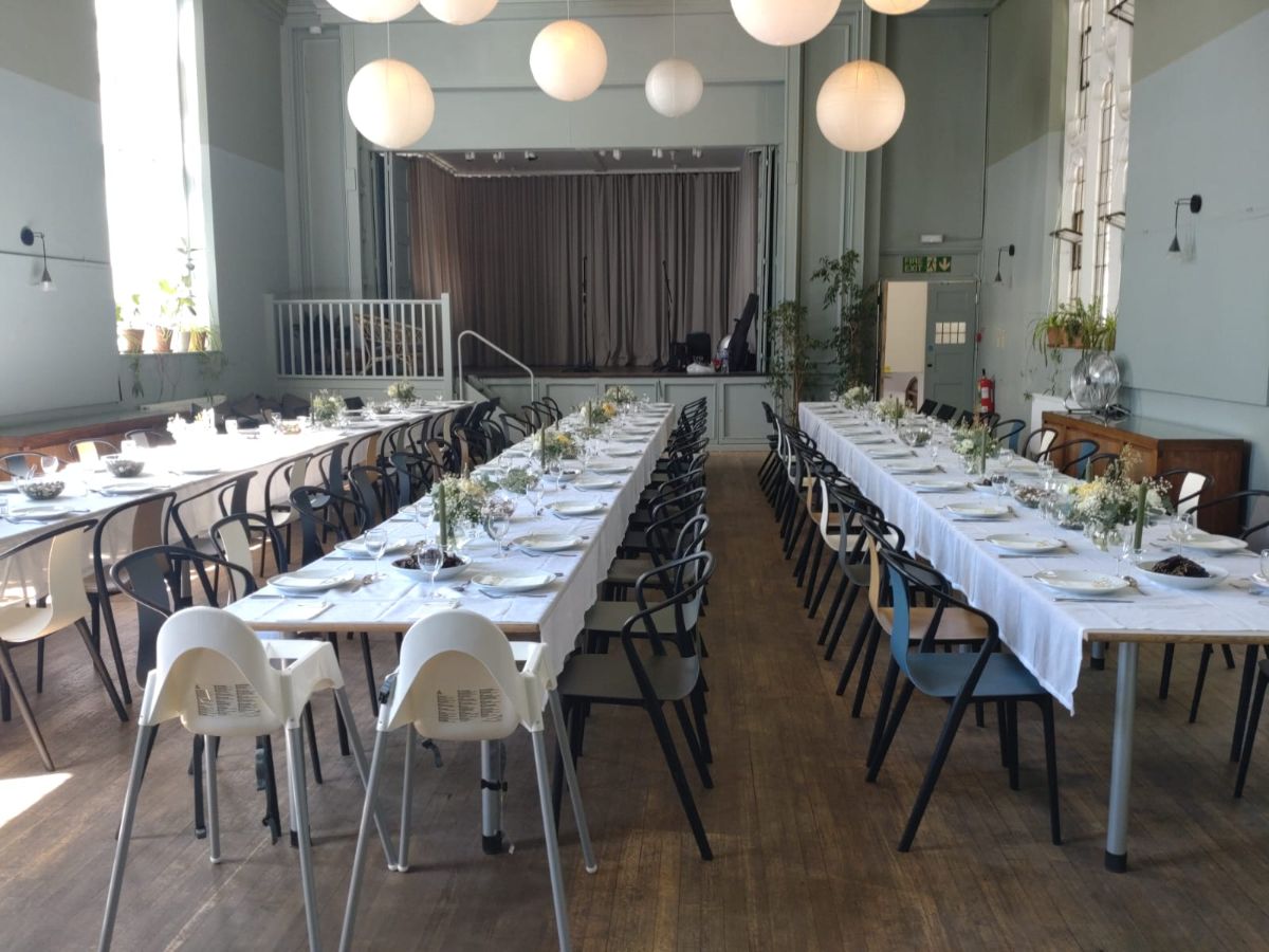 Tables all set by Happy Plate