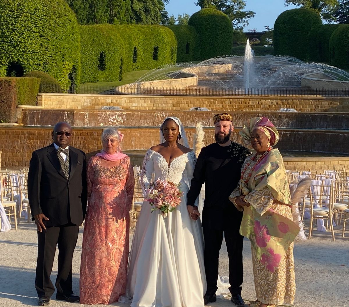 Proud family at Lara and Baptiste