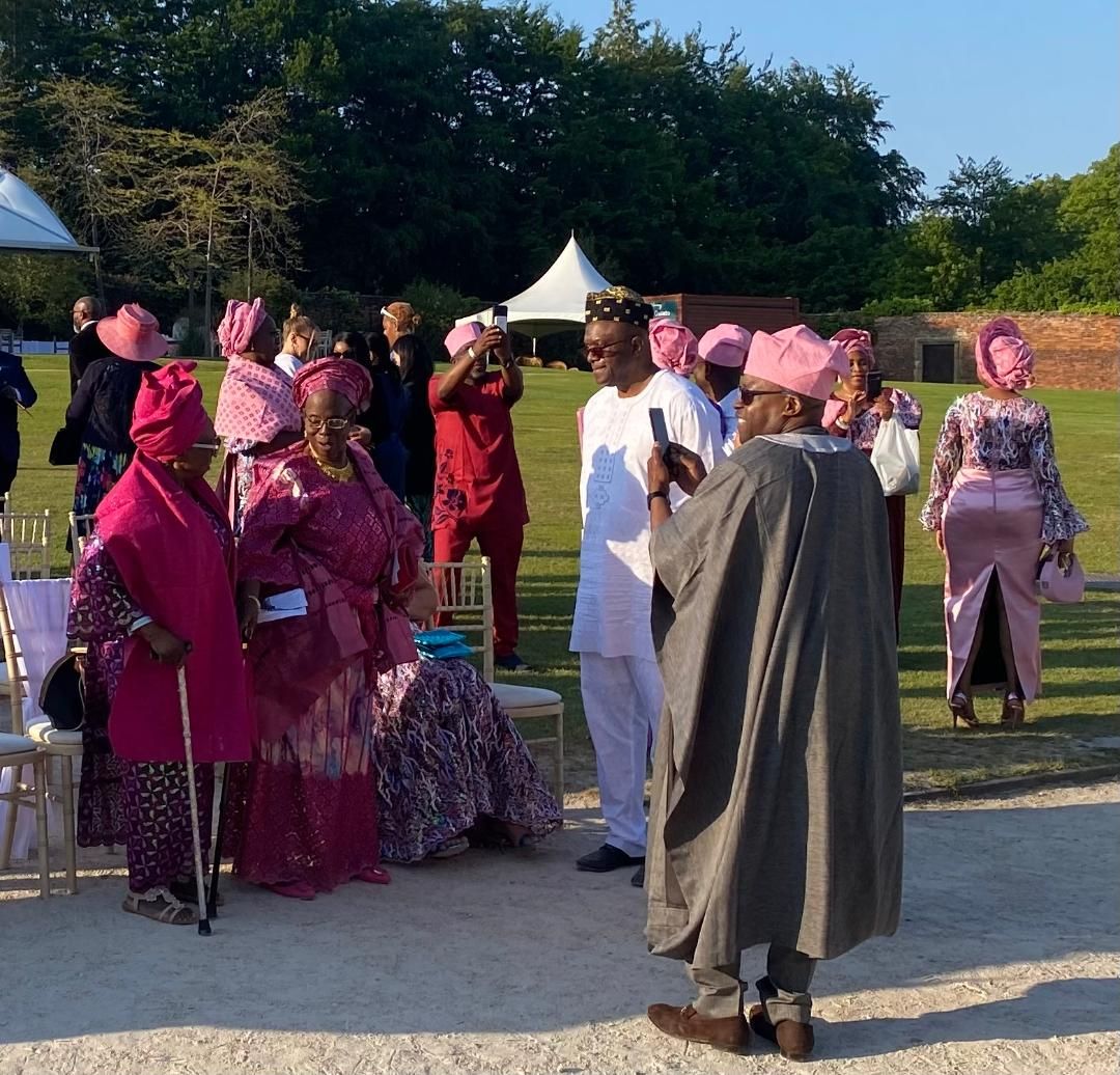 Nigerian guests attending the wedding