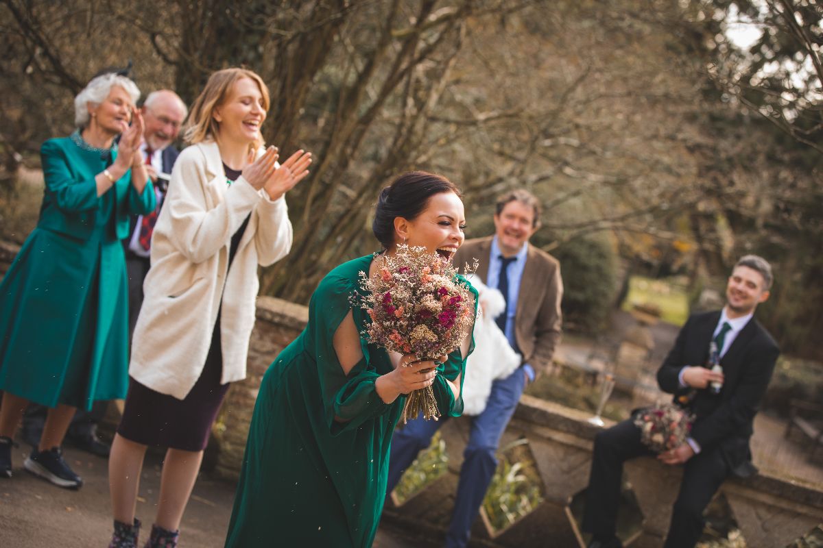 Catch the bouquet!