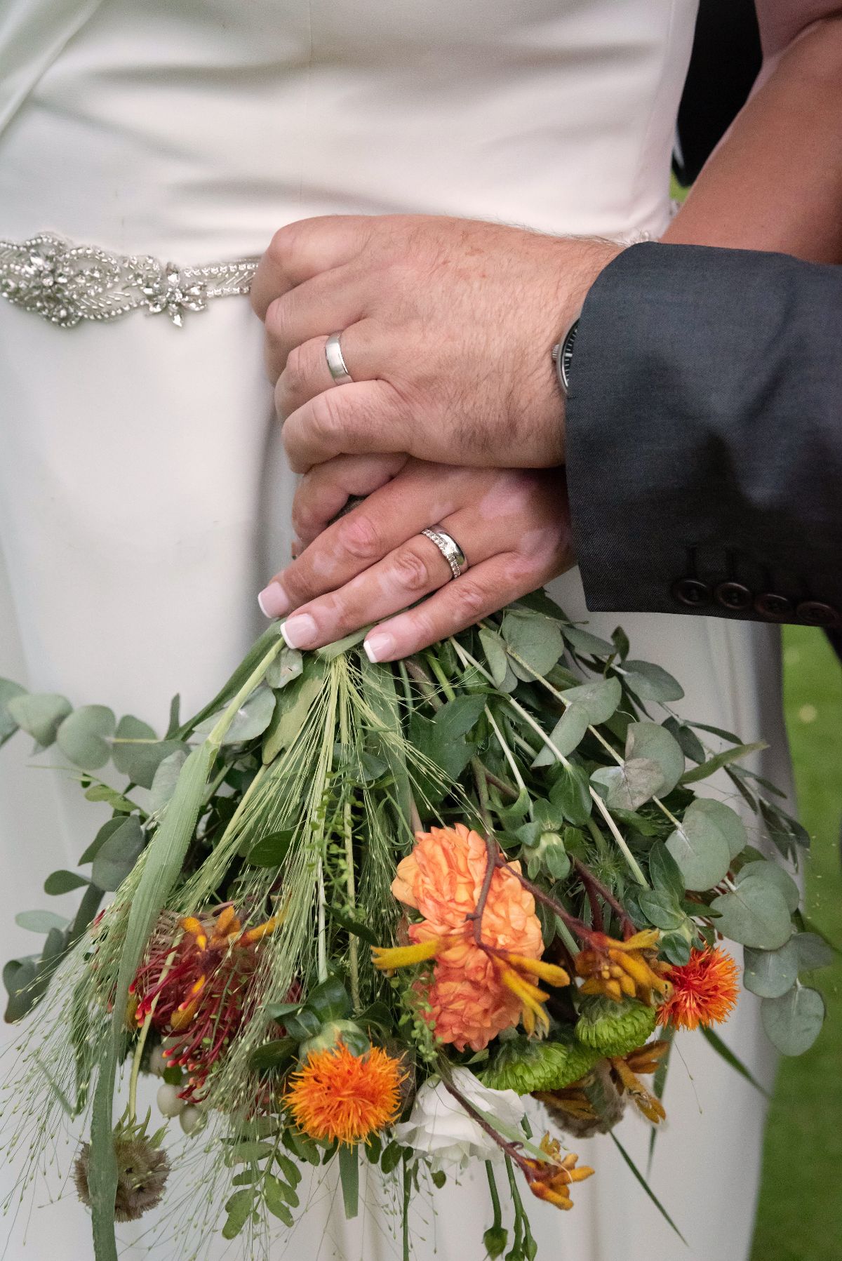 Rings and bouquet