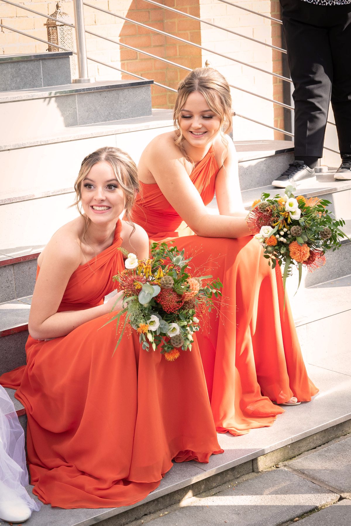 The beautiful bridesmaids