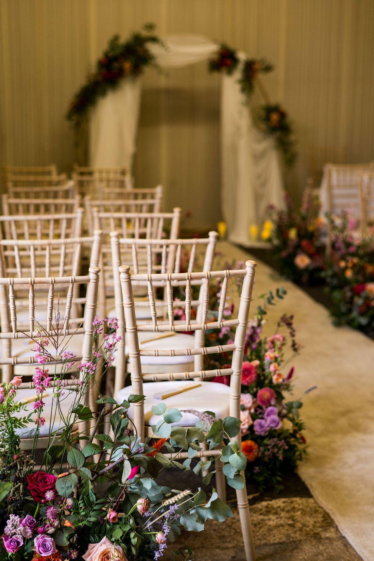 The Ceremony Barn Aisle