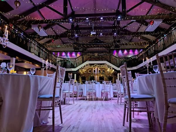 Wedding breakfast setup