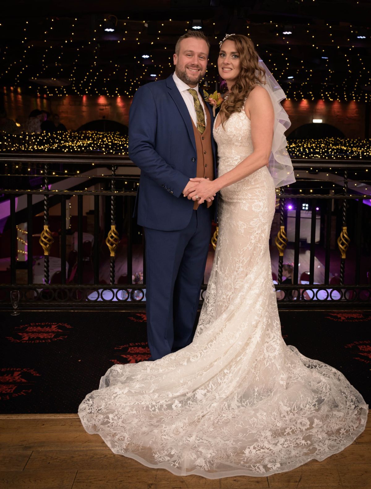 The glowing happy couple 
