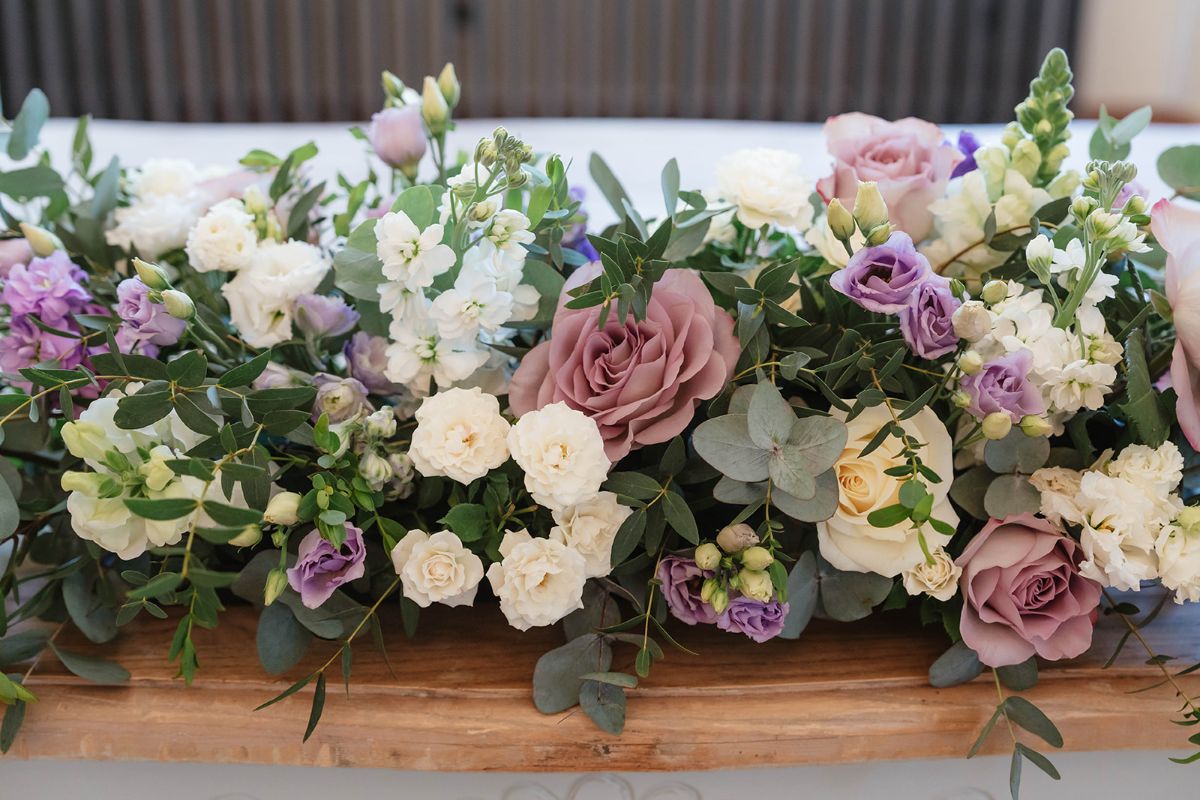 Wedding flowers in the Lilac & Olive colour scheme