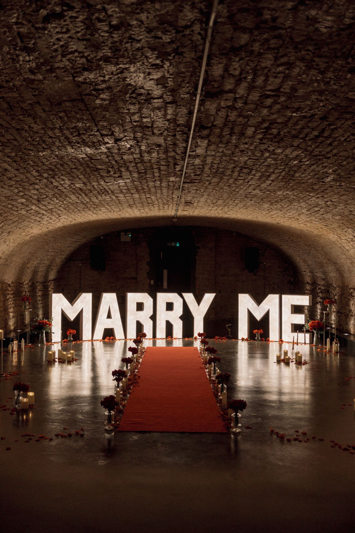 Billy and Chloe got engaged in the vault at The Kings Head in Cirencester, photographed by Hannah Warmisham