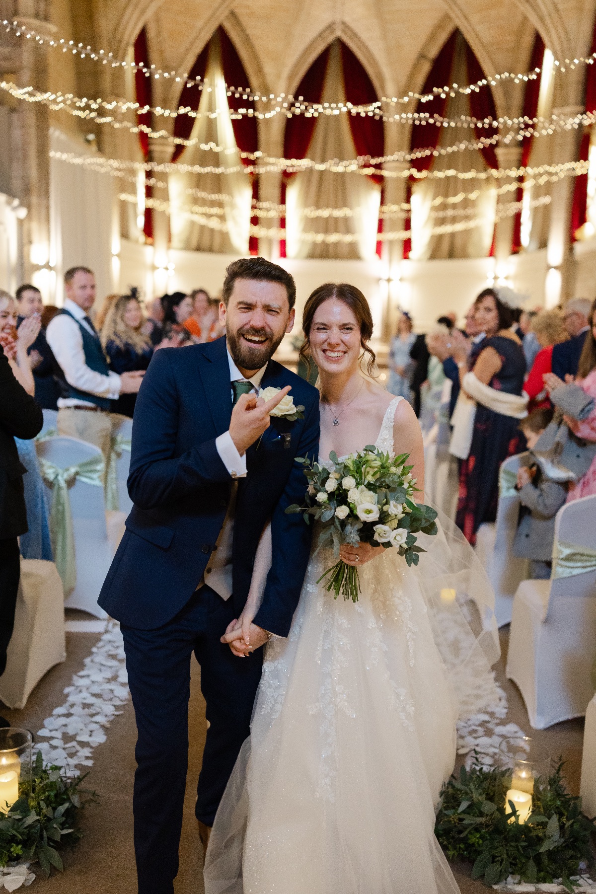 Ceremony exit! WE DID IT!