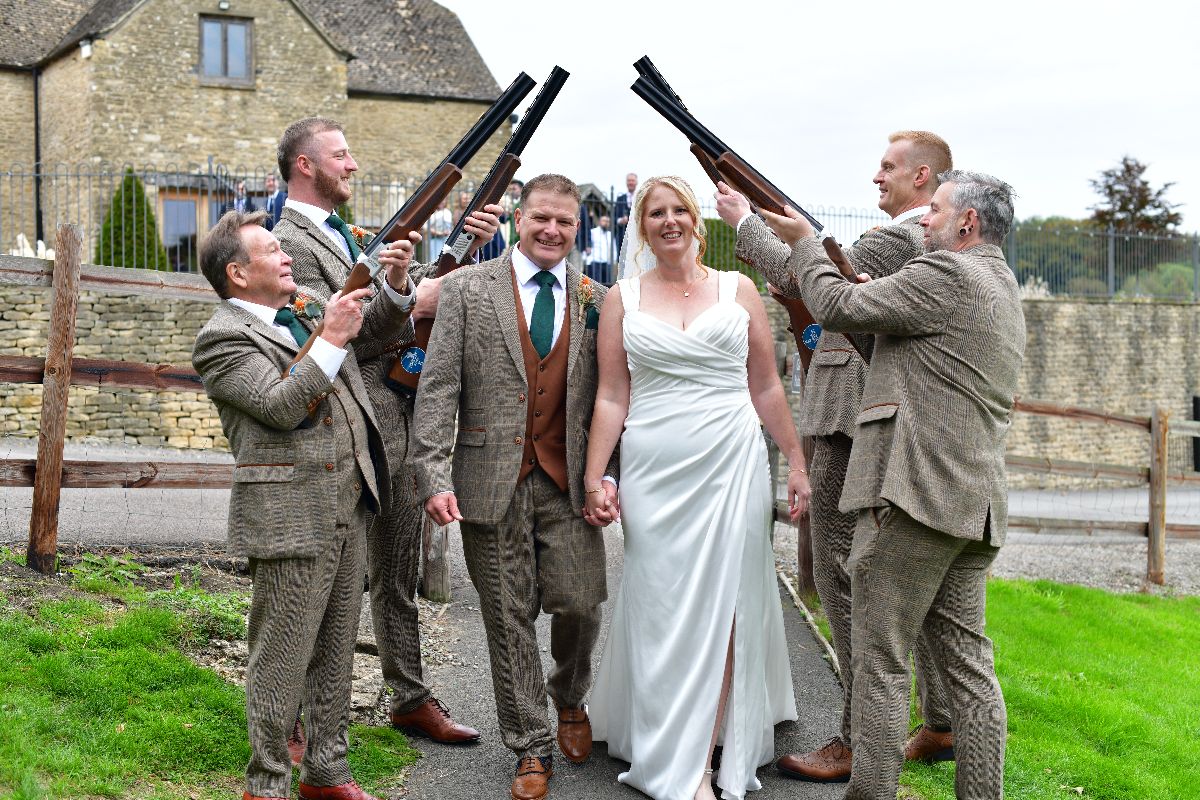 The laser clay guard of honour.